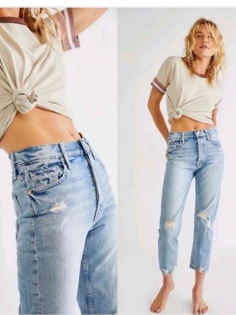 MOTHER Superior The Tomcat The confession distressed jeans. Size 25.